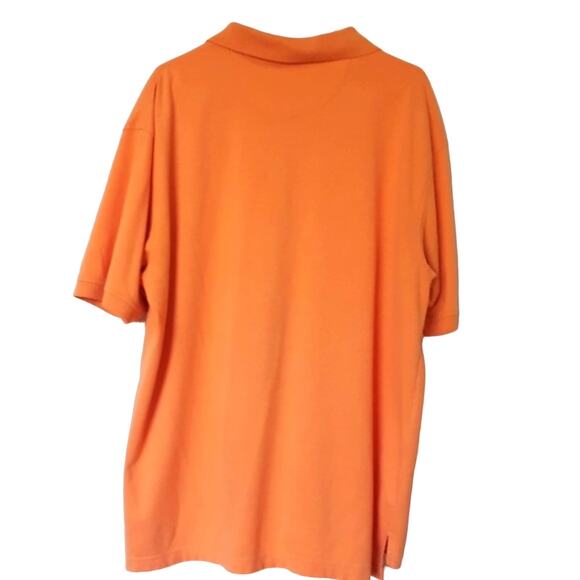 Mens Sz XL Orange Cool Skin Moisture Wicking Breathable SS Polo Golf Shirt - Picture 2 of 11